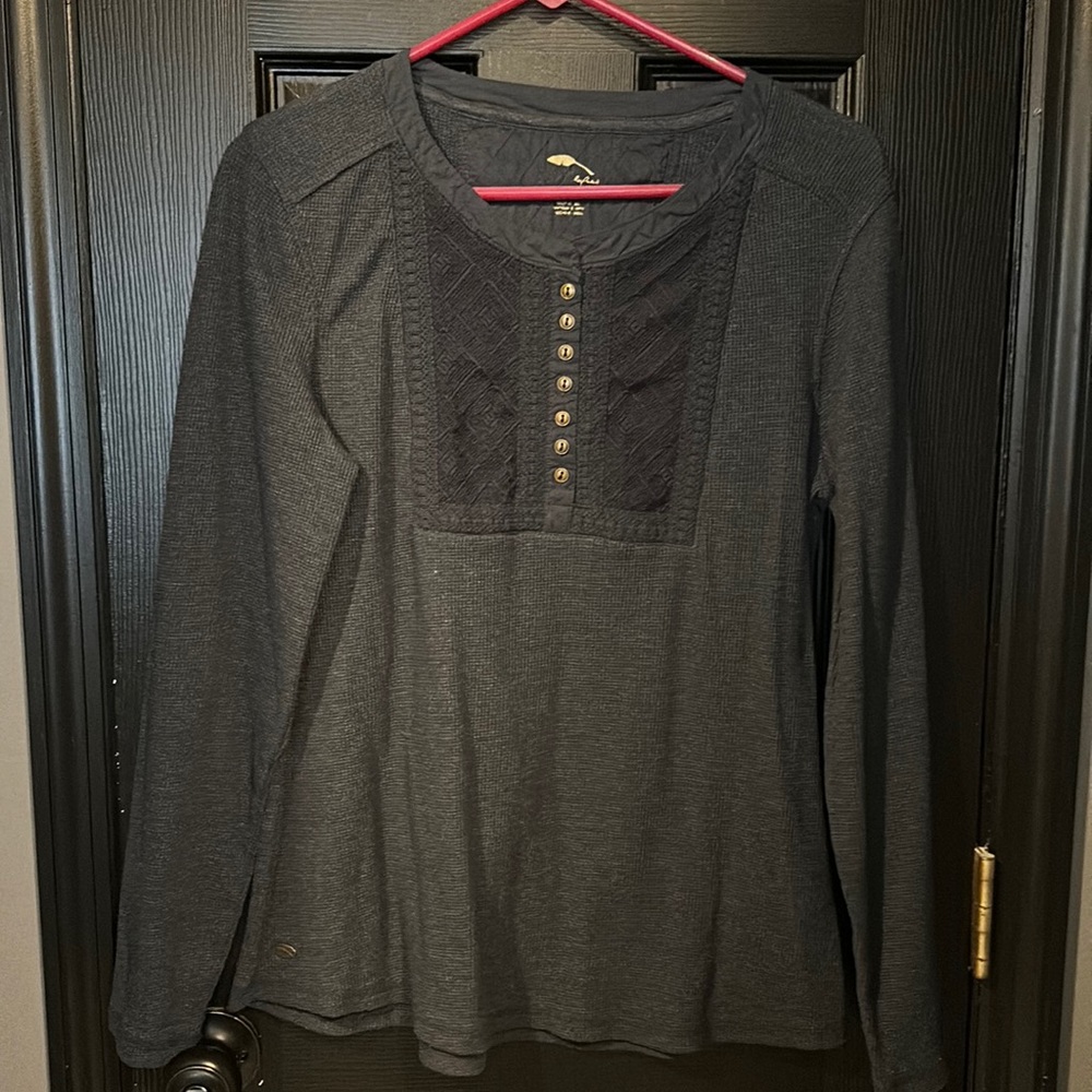 Large Navy thermal top